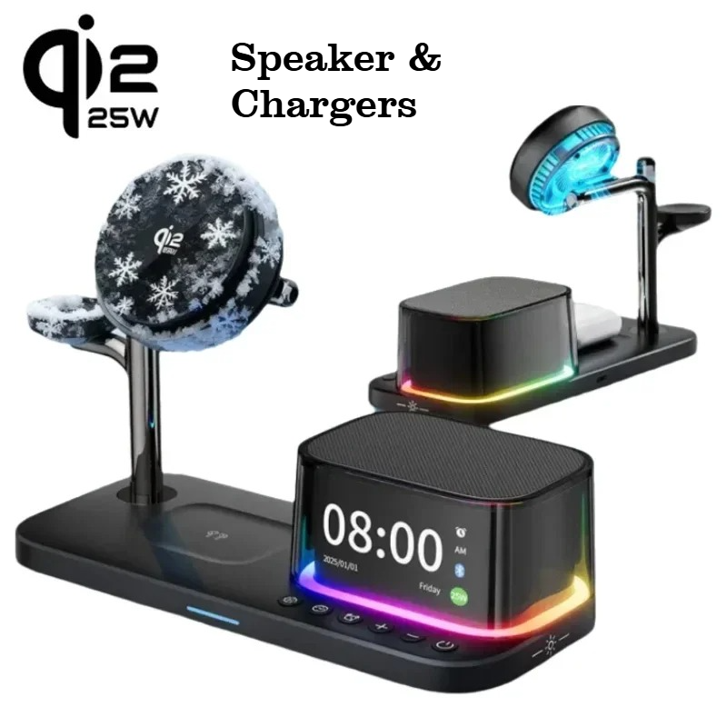 Smartwatch Watches With Bluetooth - Haut-parleur Bluetooth avec refroidissement ICE, chargeur