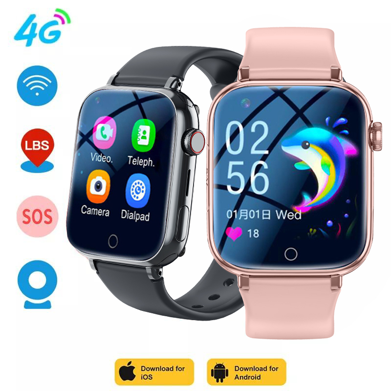 Smartwatch Watches Gift For Boys With Gps - Montre connectée 4G pour enfants, localisation