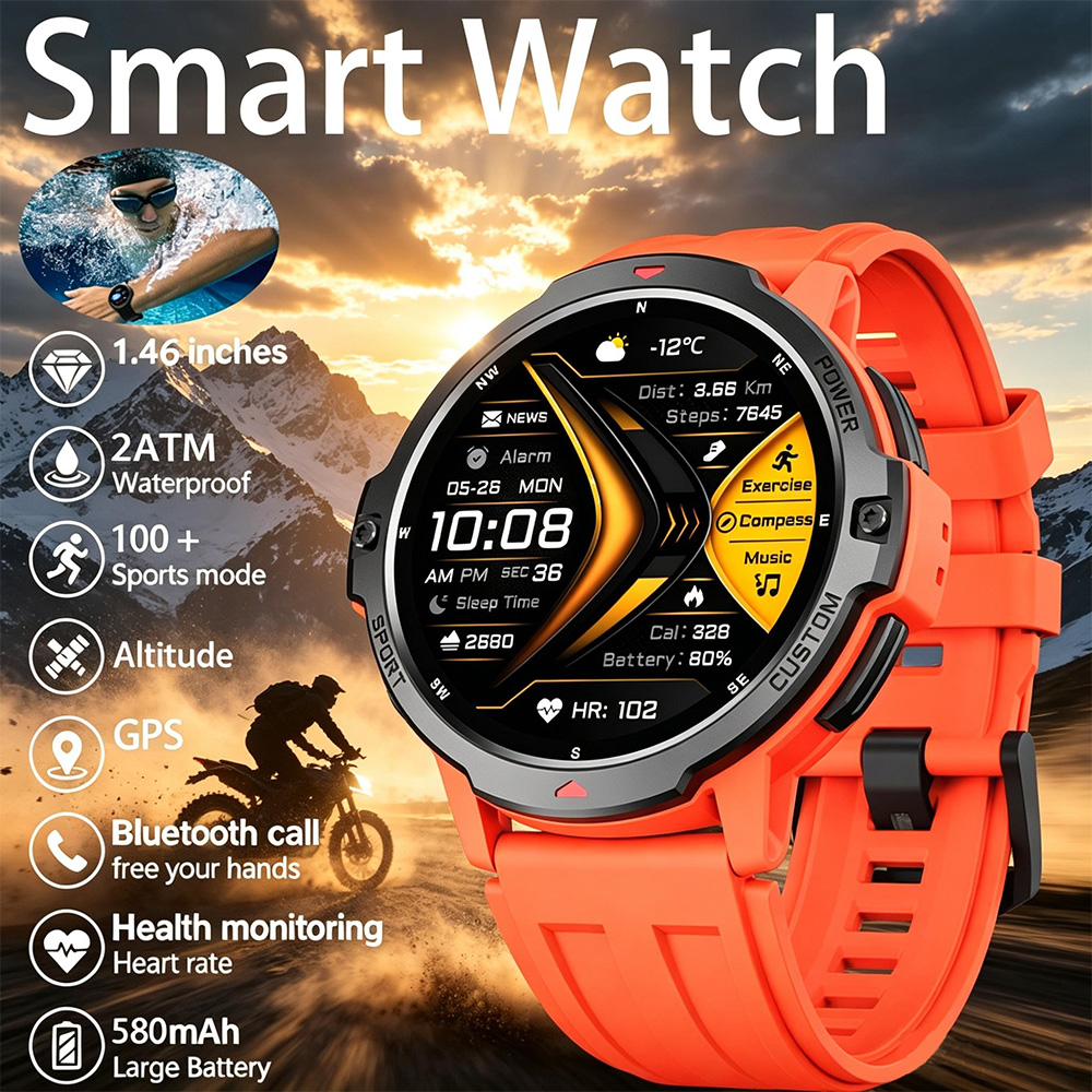 Smartwatch Timex Watches For Men - Nouvelle montre connectée GPS militaire à