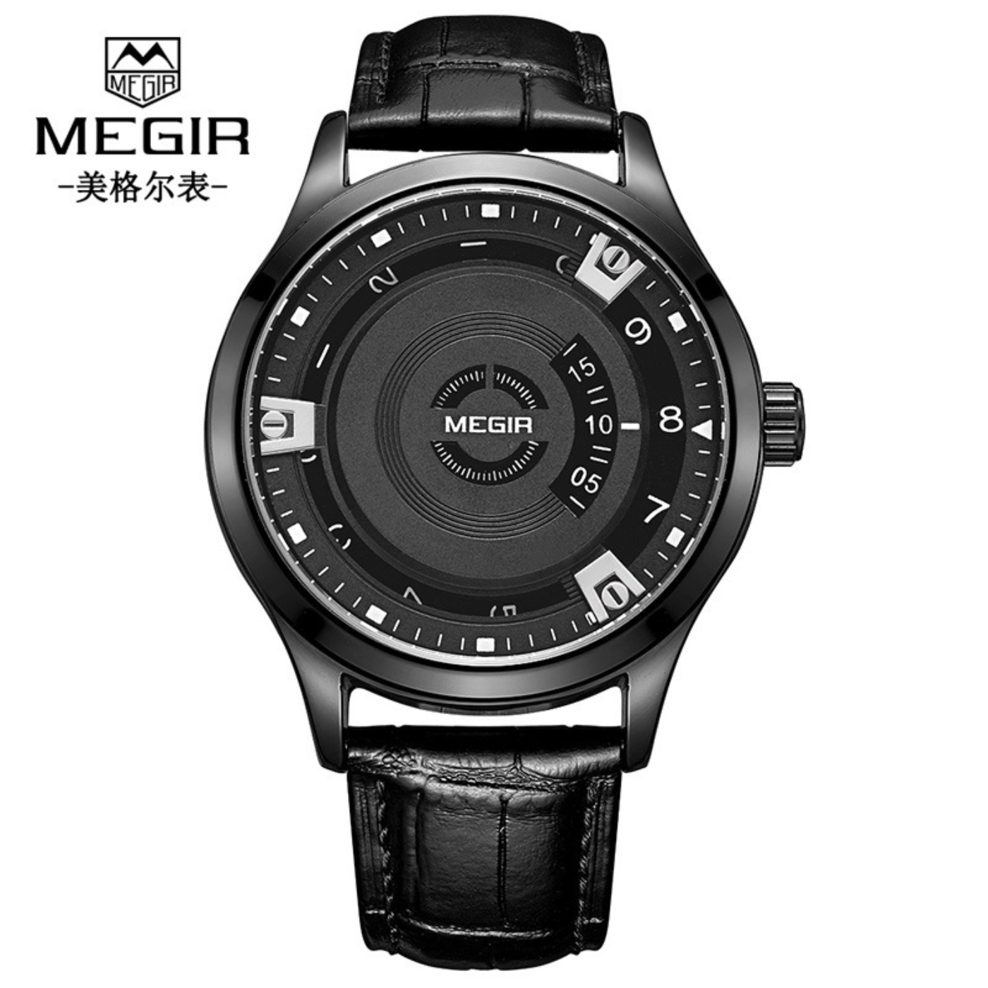 Leather Watch Strap - Montres pour hommes MEGIR, bracelet en