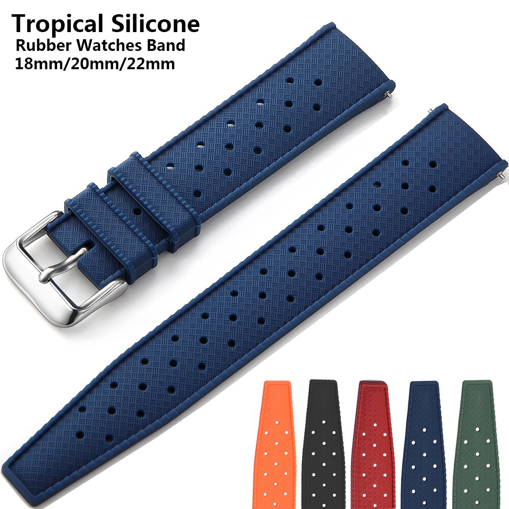 Citizen Watches Smartwatch - Bracelet en caoutchouc tropical pour Oris
