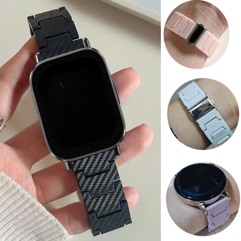 Smartwatch Samsung Watches For Women - Bracelet en Fiber de carbone 20mm