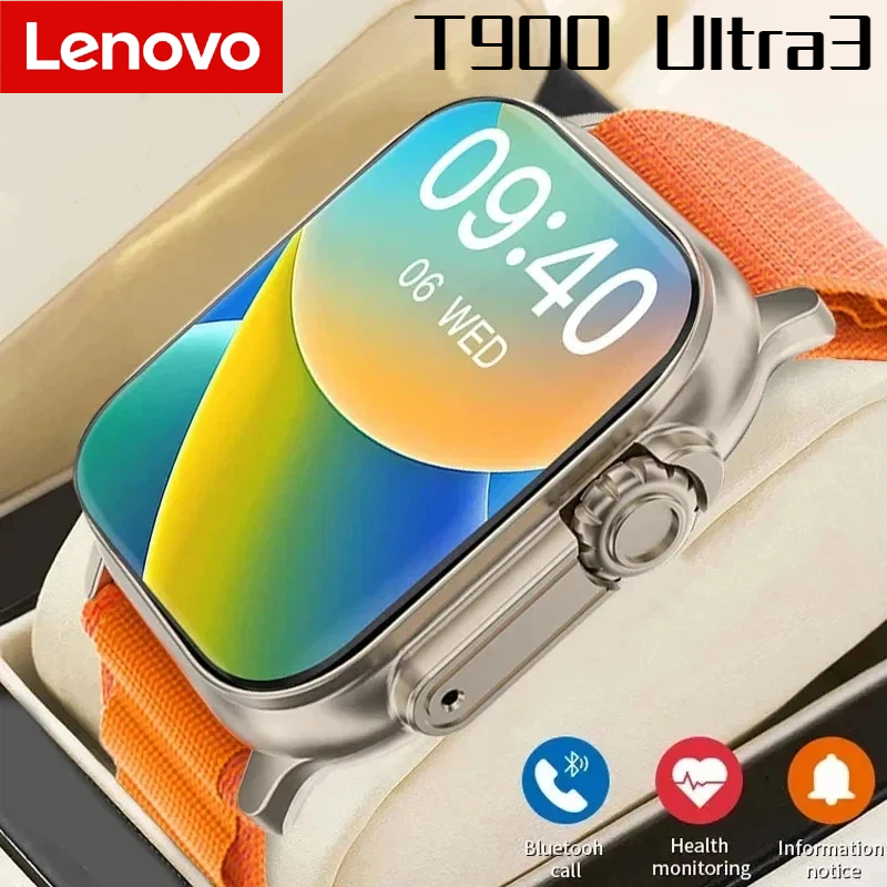 Smartwatch Watches With Bluetooth - Montre connectée Lenovo T900 Ultra 3,