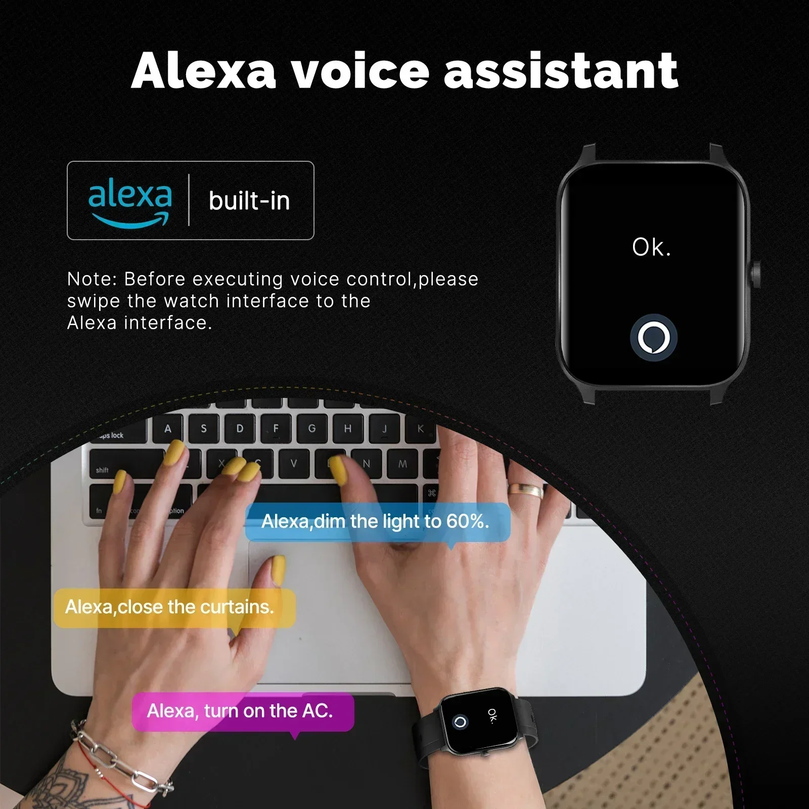 MOES montre intelligente Alexa - Watch Iwo avis et prix