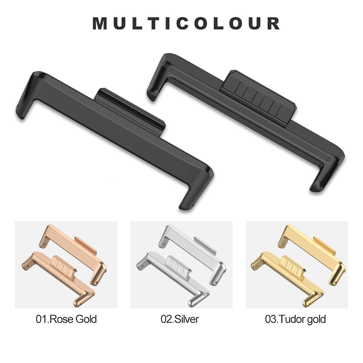 1 paire de connecteurs métalli - Replacement Watch Bracelet avis et prix