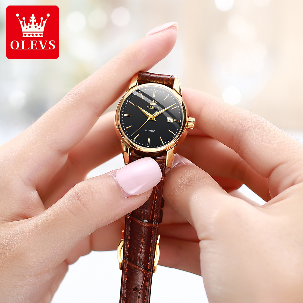 OLEVS montre 6898 femmes montr - Leather Watch Strap avis et prix