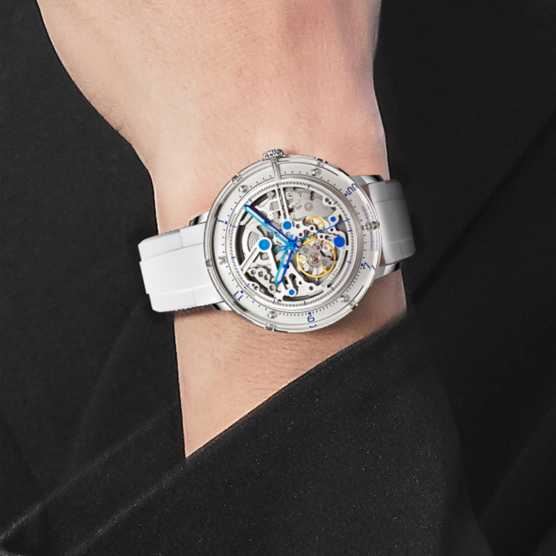 Nouvelles montres mécaniques p - Leather Watch Strap avis et prix
