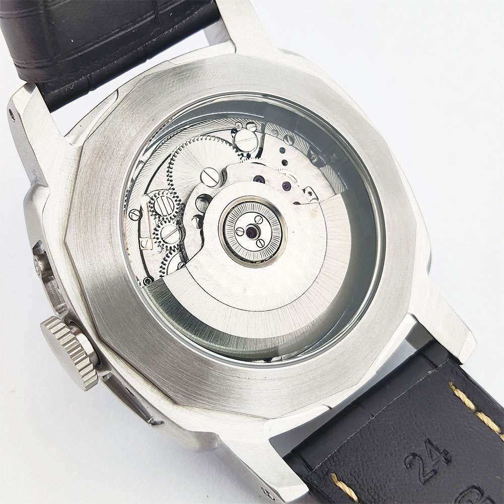 Montre pour homme 44 mm, mouve - Leather Watch Strap avis et prix