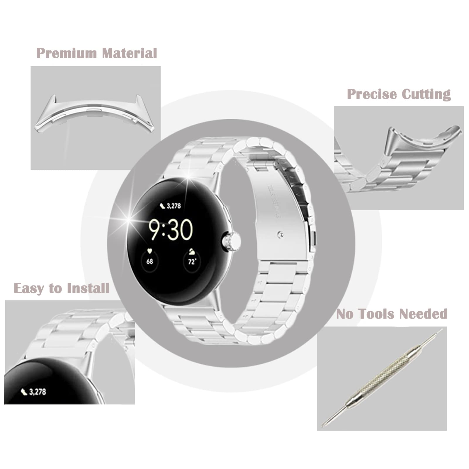 Connecteur métallique pour mon - Replacement Watch Bracelet avis et prix
