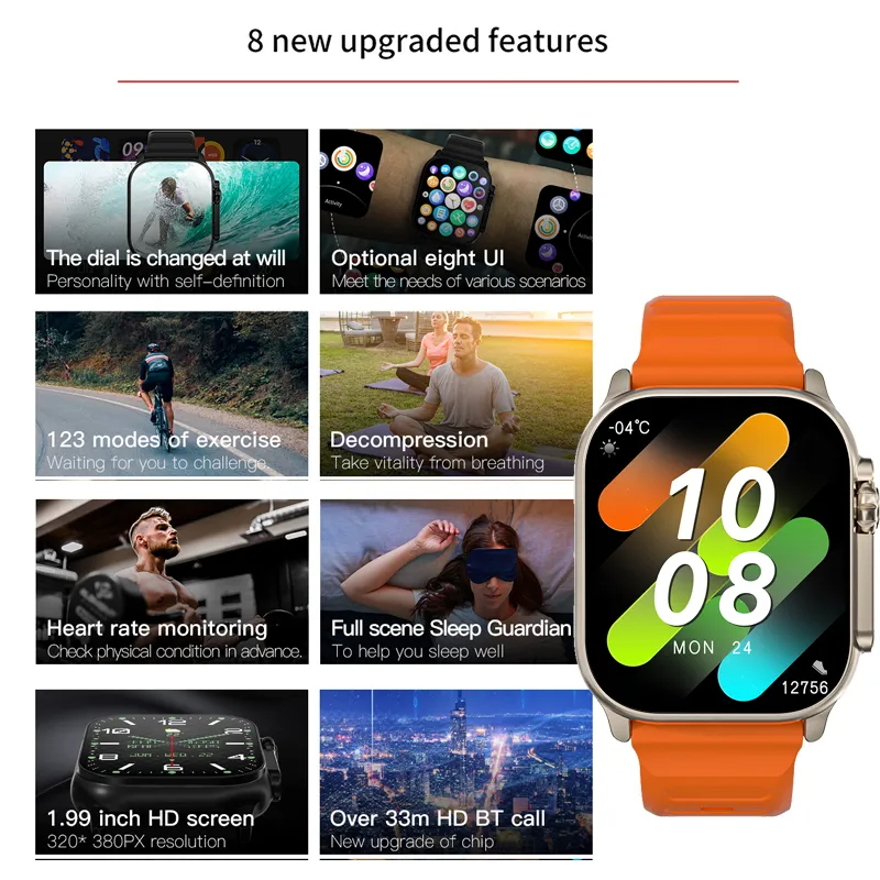 Montre connectée T900 Ultra po - Watch Iwo avis et prix