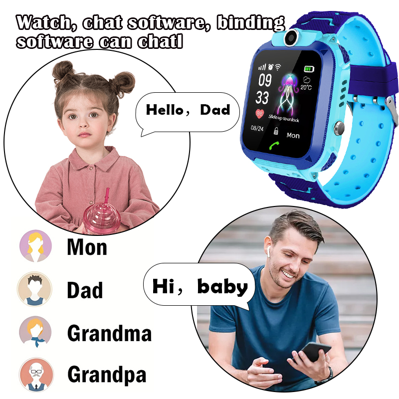 Montre intelligente Q12B pour  - Smartwatch Watches Gift For Boys With Gps avis et prix