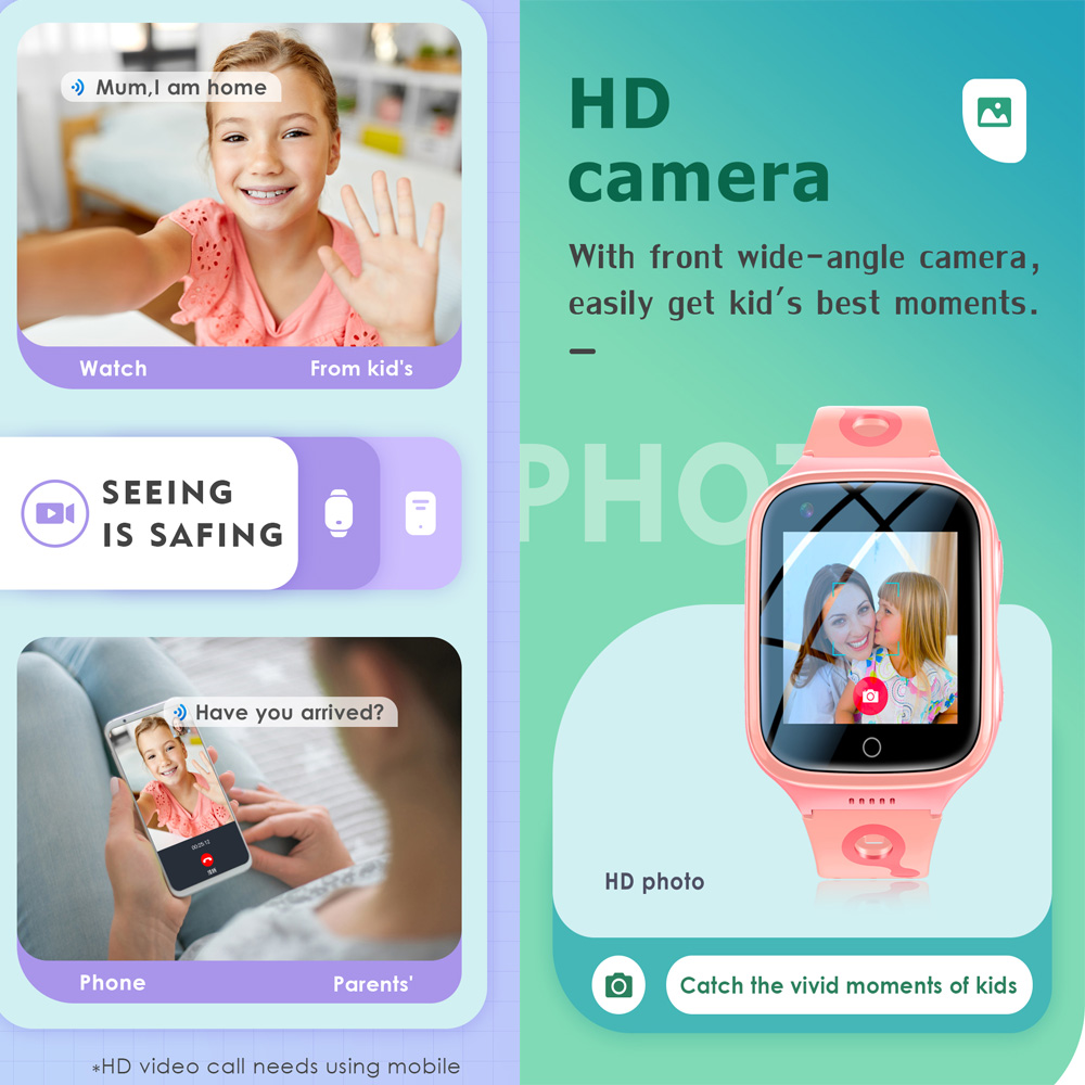 Montre connectée 4G pour enfan - Smartwatch Watches Gift For Boys With Gps avis et prix