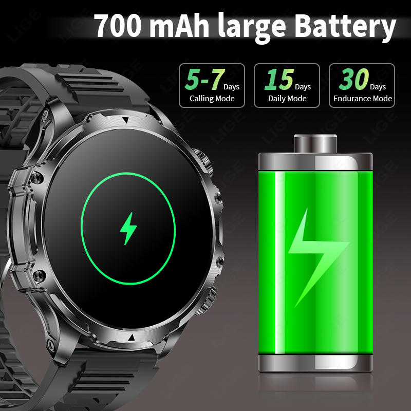 LIGE Smartwatch militaire homm - Smartwatch Timex Watches For Men avis et prix