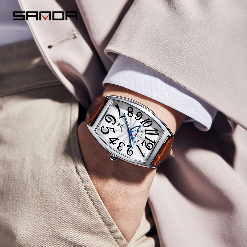 Montre pour homme SANDA, nouve - Leather Watch Strap avis et prix