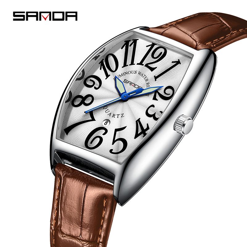 Montre pour homme SANDA, nouve - Leather Watch Strap avis et prix