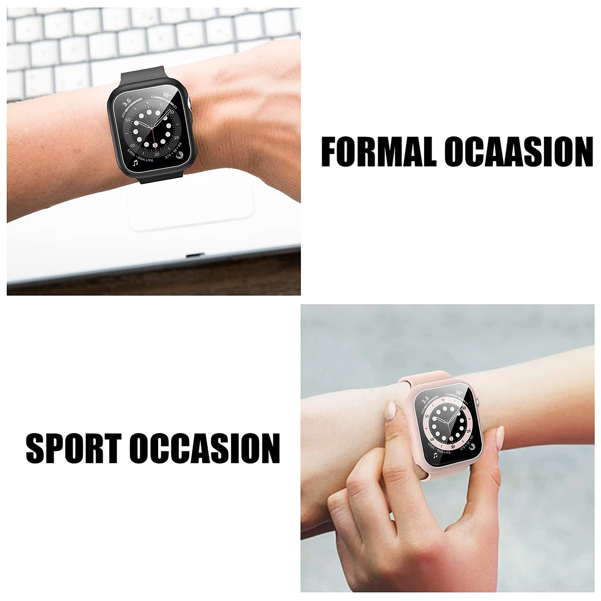 Coque en verre et couvercle po - Apple Watch Band avis et prix