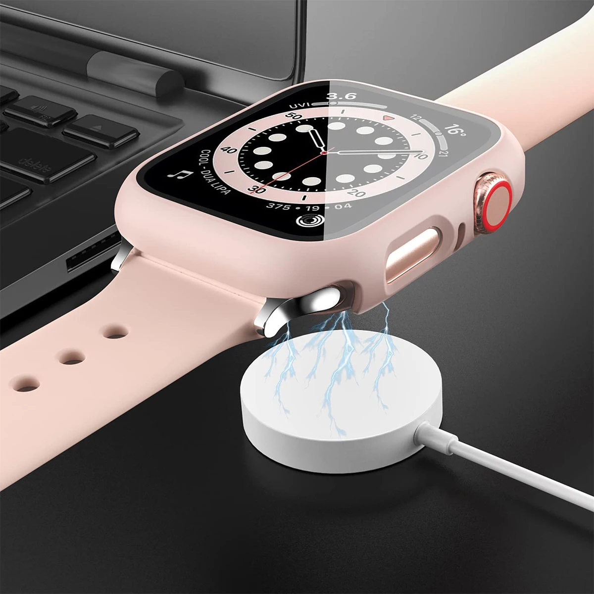 Coque en verre et couvercle po - Apple Watch Band avis et prix