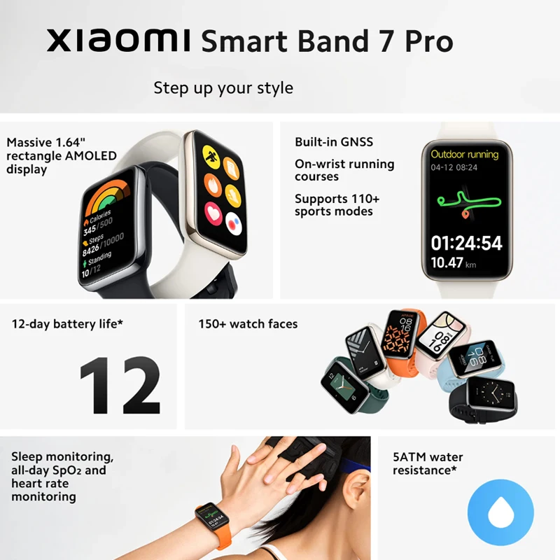 Xiaomi Smart Band 7 Pro 1.64 ' - Smartwatch Watches With Bluetooth avis et prix