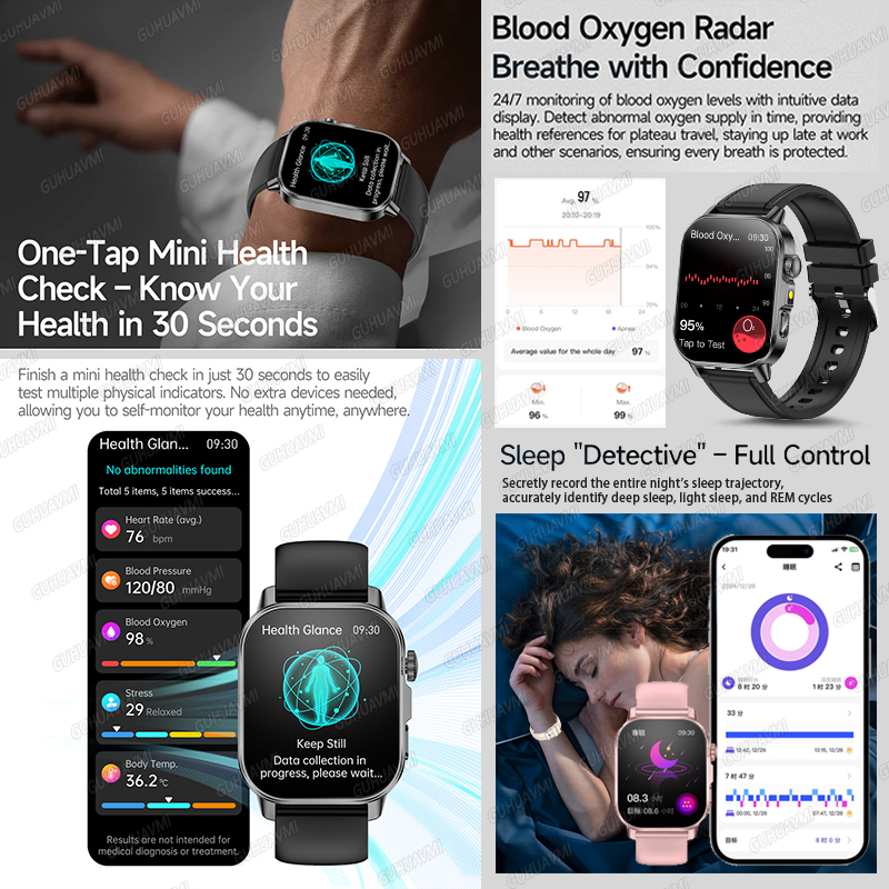 GUHUAVMI 2026 Nouvelle Montre  - Smartwatch Watches With Bluetooth avis et prix