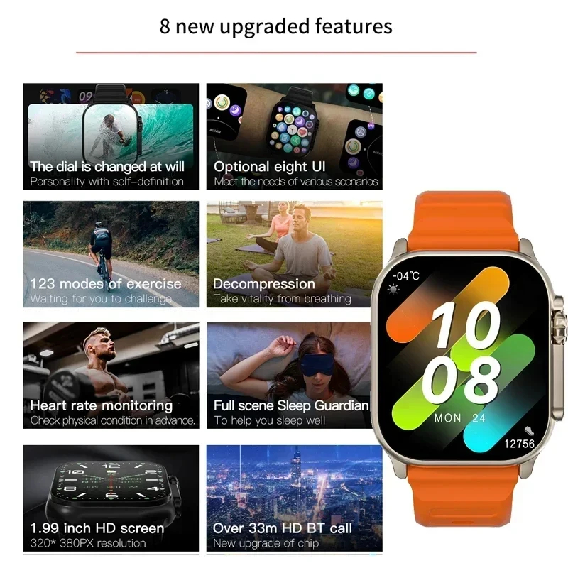 Montre connectée Lenovo T900 U - Smartwatch Watches With Bluetooth avis et prix