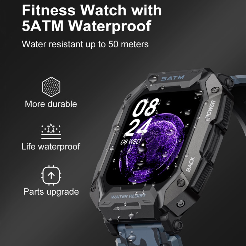 LIGE – montre connectée pour h - Smartwatch Timex Watches For Men avis et prix
