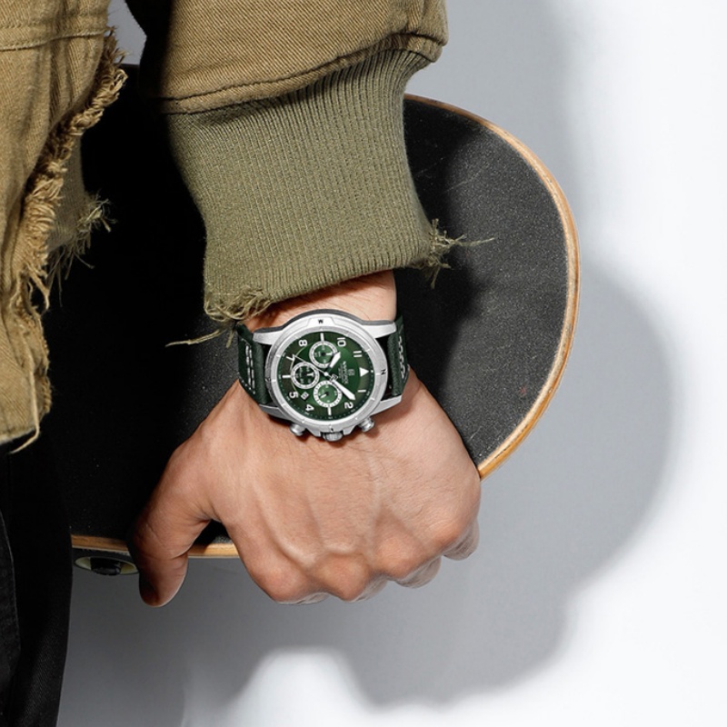 NAVIFORCE – montre chronograph - Leather Watch Strap avis et prix
