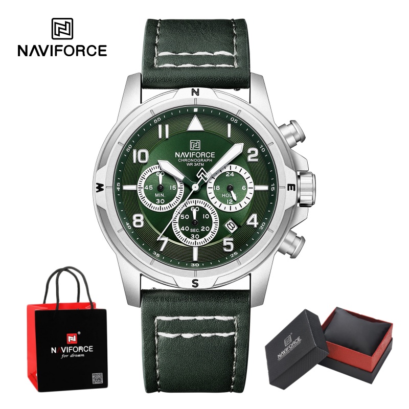 NAVIFORCE – montre chronograph - Leather Watch Strap avis et prix