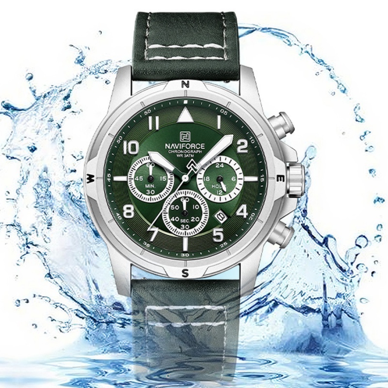 NAVIFORCE – montre chronograph - Leather Watch Strap avis et prix