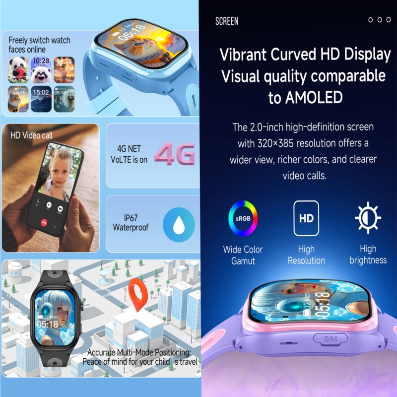Montre connectée pour enfants  - Smartwatch Watches Gift For Boys With Gps avis et prix